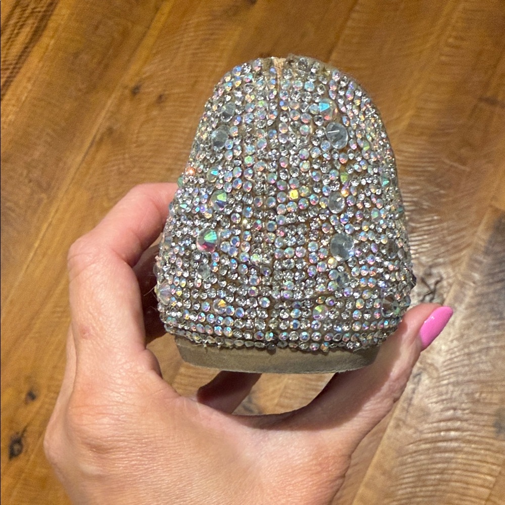 BAMBOO Silver Rhinestone Flats - Picture 7 of 7